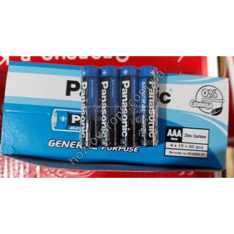 Ш2442 Батарейки Panasonic AAA (R03BER)